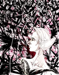 Tippi Hedren - caricature of American actress, born 1935